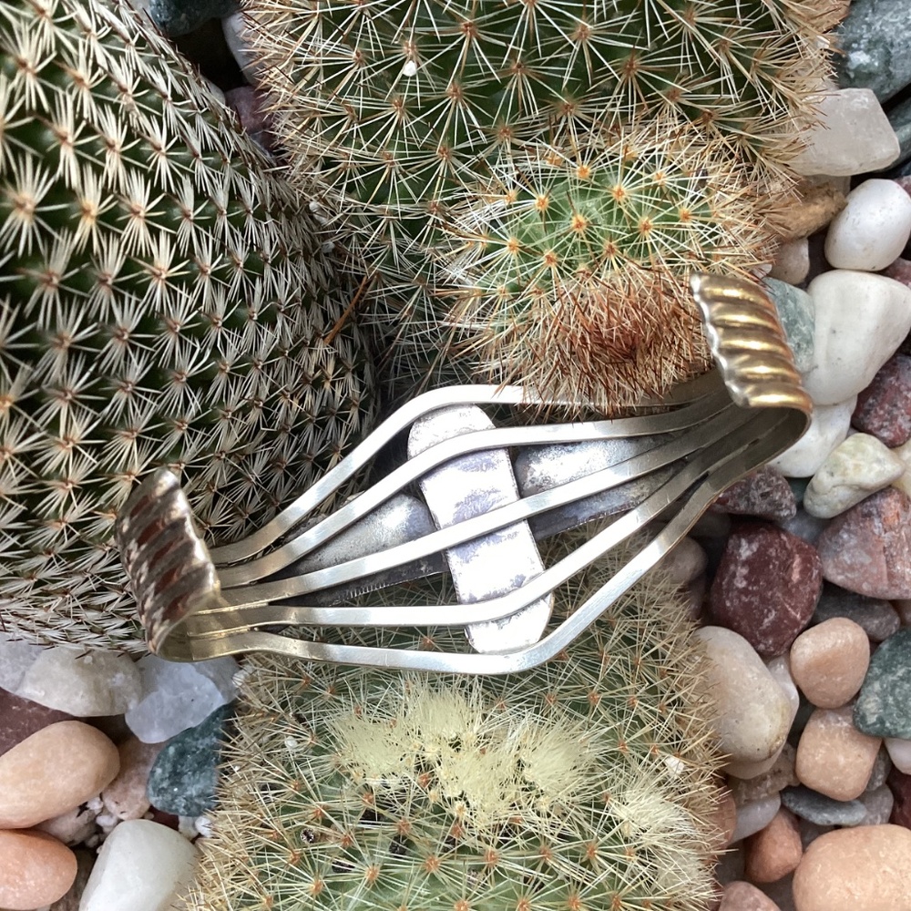 Traditional Unsigned Native American Sterling Sil… - image 4